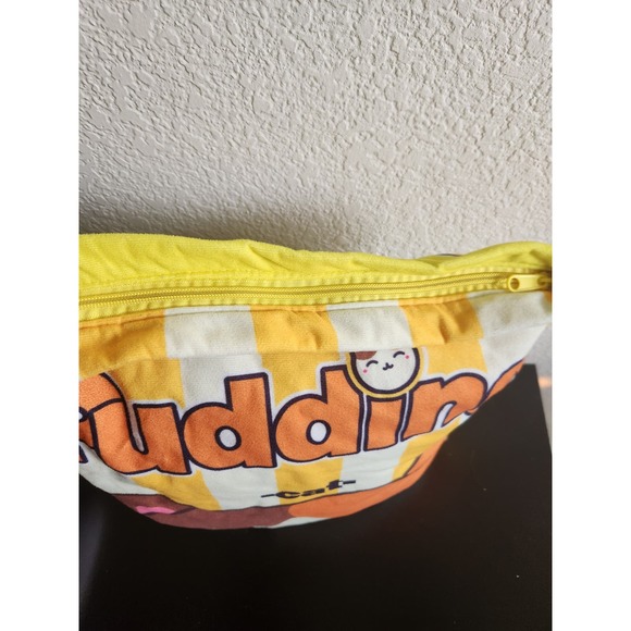 Pudding Cat Kawaii Pillow W/ Zipper and Clear Pouch - Picture 5 of 8